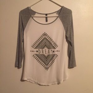 White & Grey Dream Tee